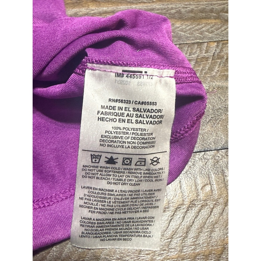 Nike Dri-FIT Tank Tops Large Purple Racerback Training Gym Slim Fit Preloved - Picture 7 of 7